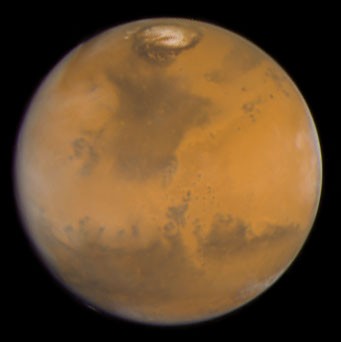 Mars photographiée par le télescope spatial Hubble (NASA/STScI)